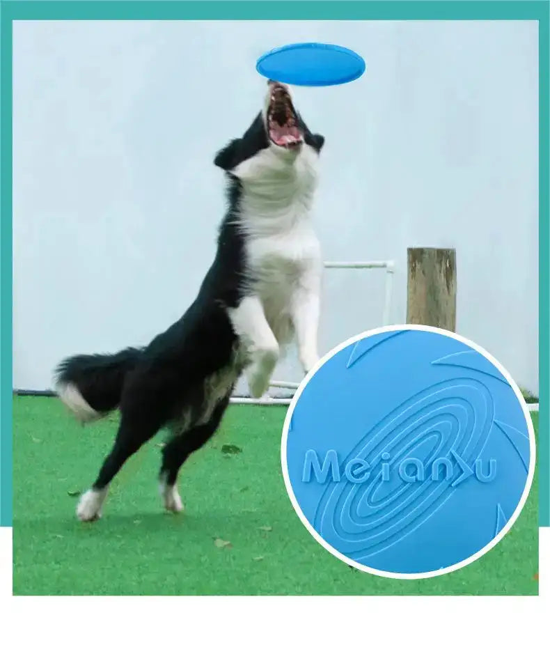 Ultra-Durable Chew-Proof Dog Frisbee – Bite Resistant Flying Disc for Outdoor Training & Play