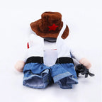 Cat Costume Clothes Funny Halloween Cosplay Cowboy Pet Outfits For Small Medium Dogs Cats Creative Novelty Kitten Party Clothing