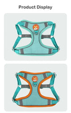 Booteely Pet Suede Chest Harness Vest Dog Cat Strap Reflective Leash Retractable For Small Light And Convenientn
