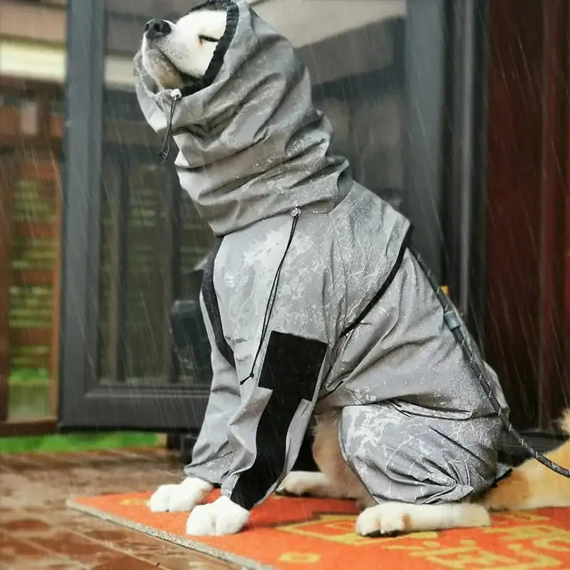 Outdoor Large Dog Raincoat: Stylish Protection for All Weather! ☔🐾