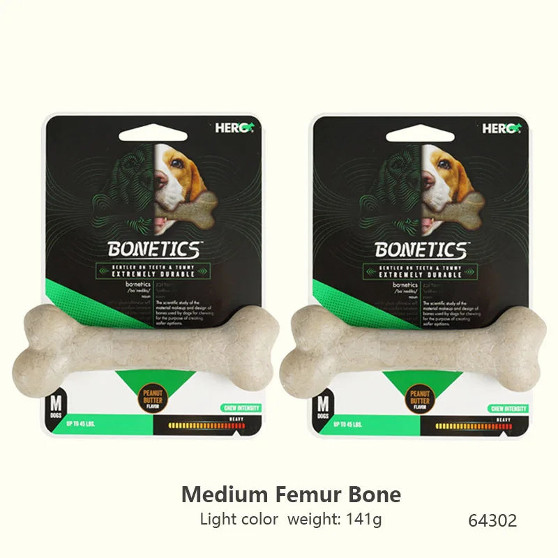 Durable Chew Bone for Dogs - Tough Nylon-Wood Dental Toy (All Sizes)