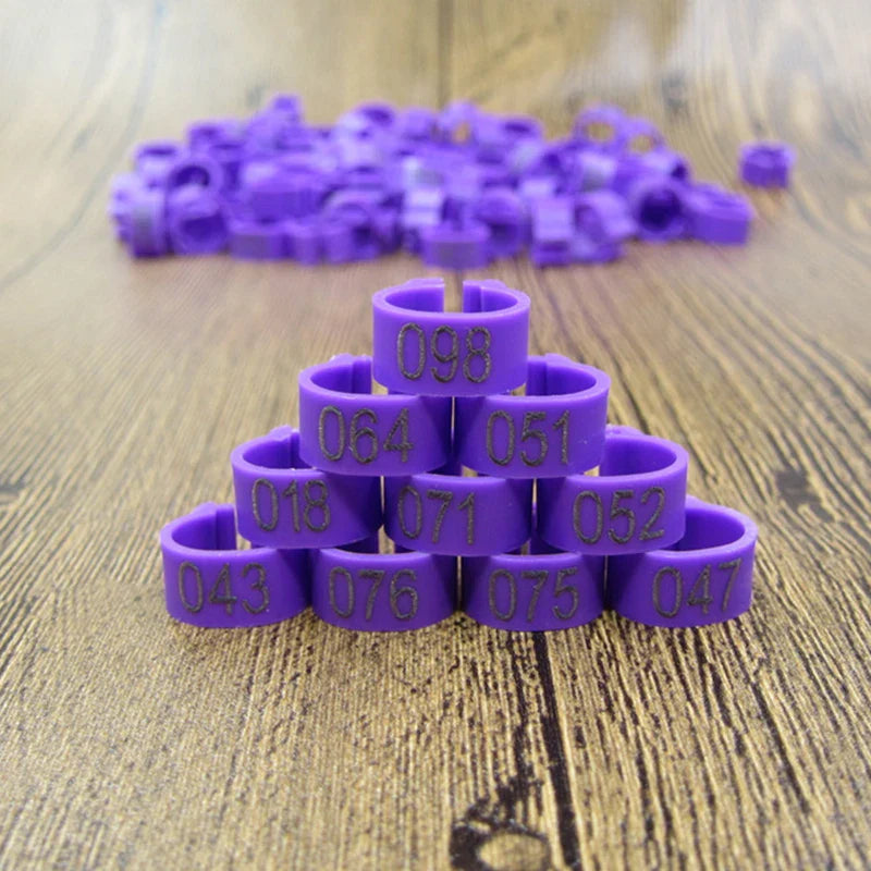 Bird Leg Bands (100pc, 8mm)