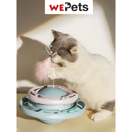 Cat tumbler toy with teaser Main Image
