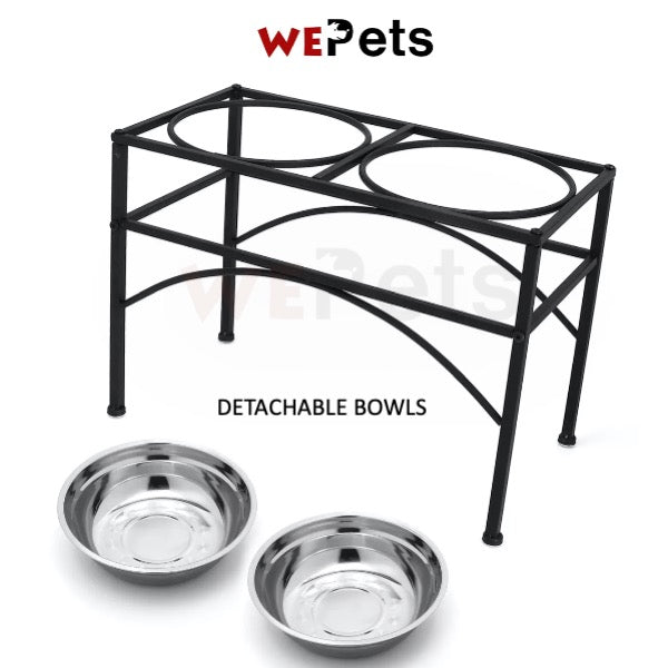 Elevated Pet Bowl Stainless Steel Feeding Bowl [Ready Stock]