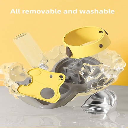 3 in 1 Pet Bowl with slow bowl and Automatic water dispenser