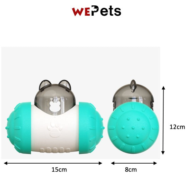 Dog Food dispenser cat tumble Toy Feeding toy