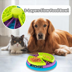 Slow Feeder Anti-Choking Bowl - 3 Layer Puzzle Pet Feeder