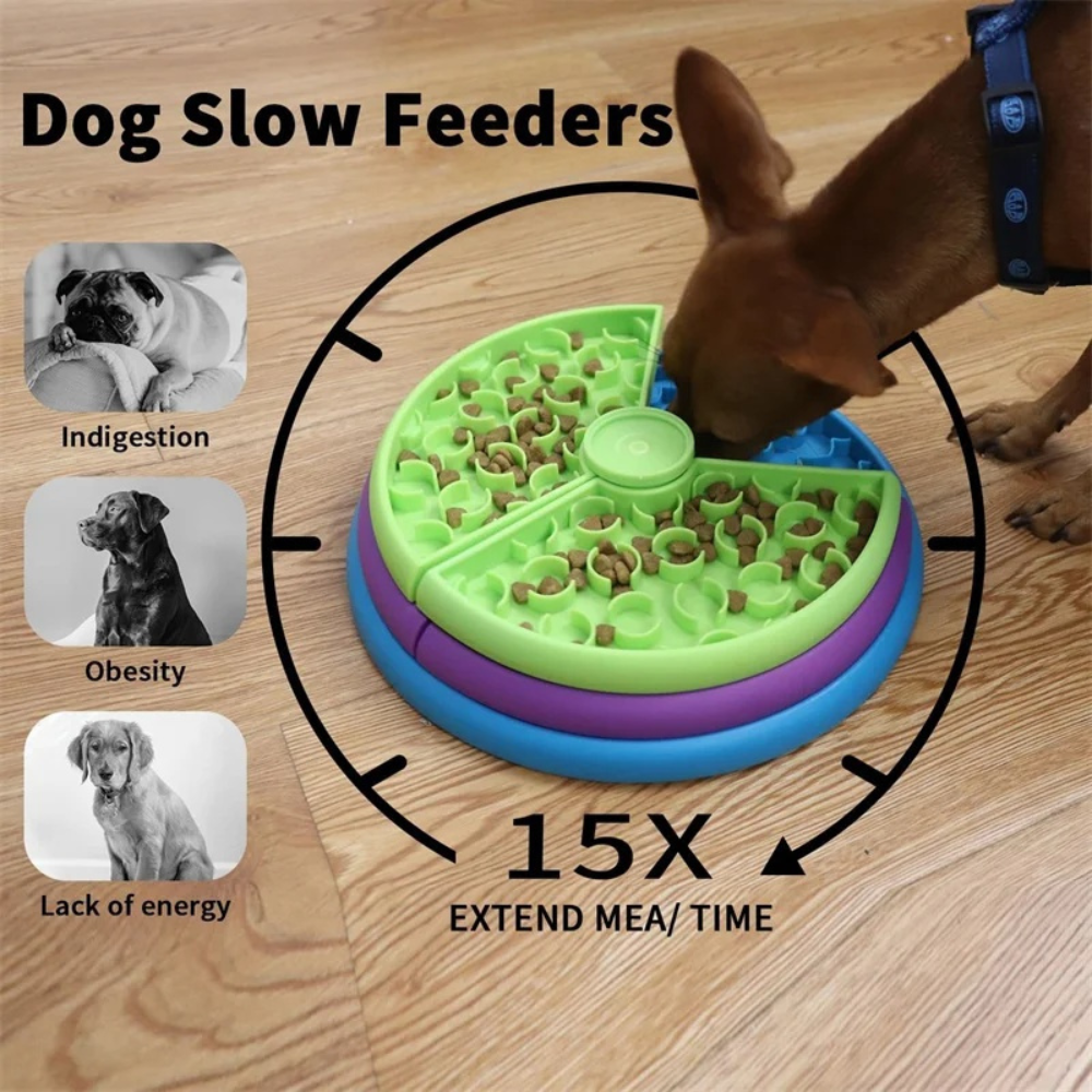 Slow Feeder Anti-Choking Bowl - 3 Layer Puzzle Pet Feeder