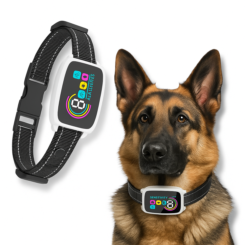 Smart Rechargeable Anti-Bark Dog Collar HD Display & Waterproof