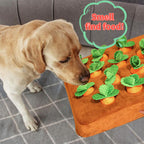 Snuffle Mat for Dogs - Carrot Plush Toy Interactive Puzzle