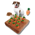 Snuffle Mat for Dogs - Carrot Plush Toy Interactive Puzzle