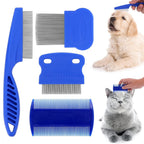 Stainless Steel Flea Comb Set Flea Comb for Cats and Dogs
