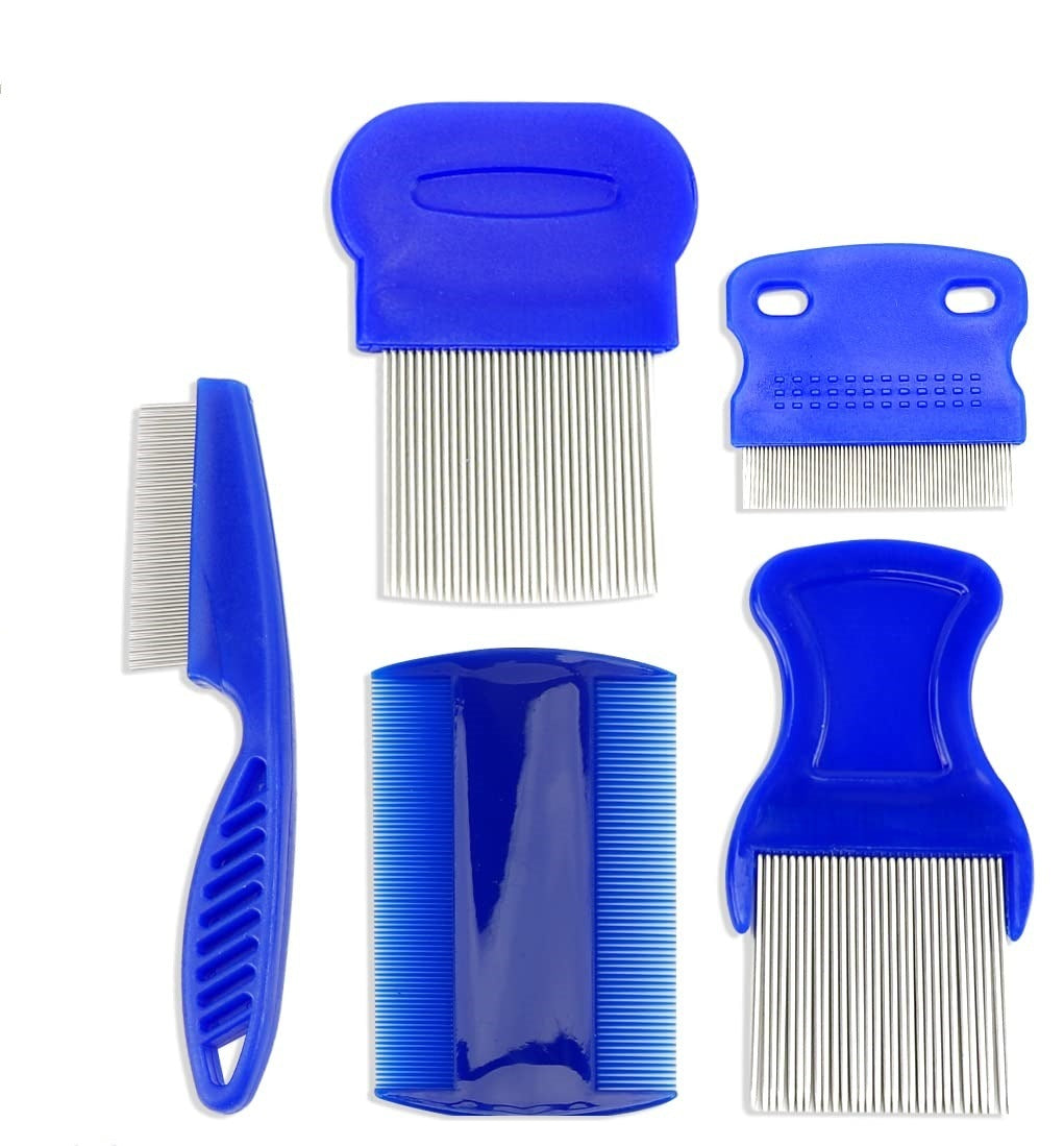 Stainless Steel Flea Comb Set Flea Comb for Cats and Dogs