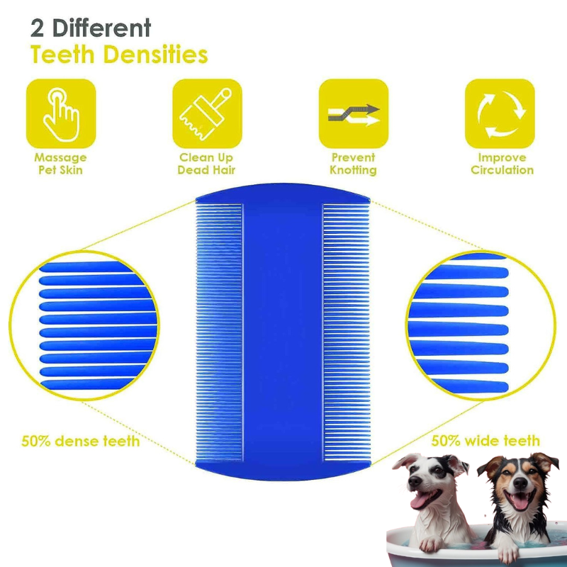 Stainless Steel Flea Comb Set Flea Comb for Cats and Dogs