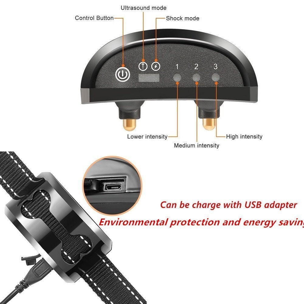 Ultrasonic Dog Bark Stopper Anti-Barking Training Collar