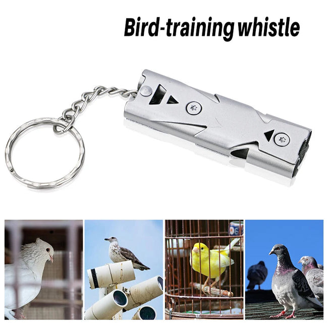 Birds Ultrasonic Training Whistle Stainless Steel Return to Nest Bird Training Tool for Parrot Pigeon Main Image