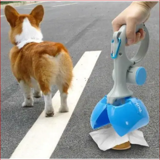 Portable Dog Poop Scooper – Waste Pickup with Bag Holder