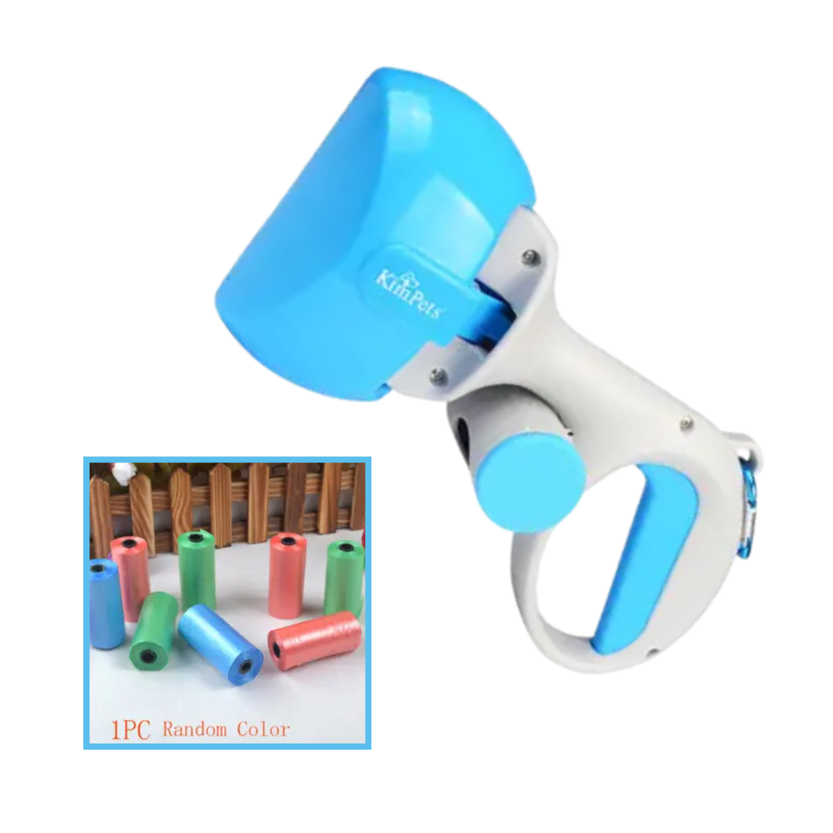 Portable Dog Poop Scooper – Waste Pickup with Bag Holder