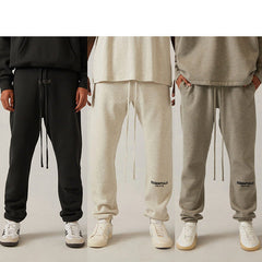 Fog Essentials Pant Black Flocked Printed Trousers