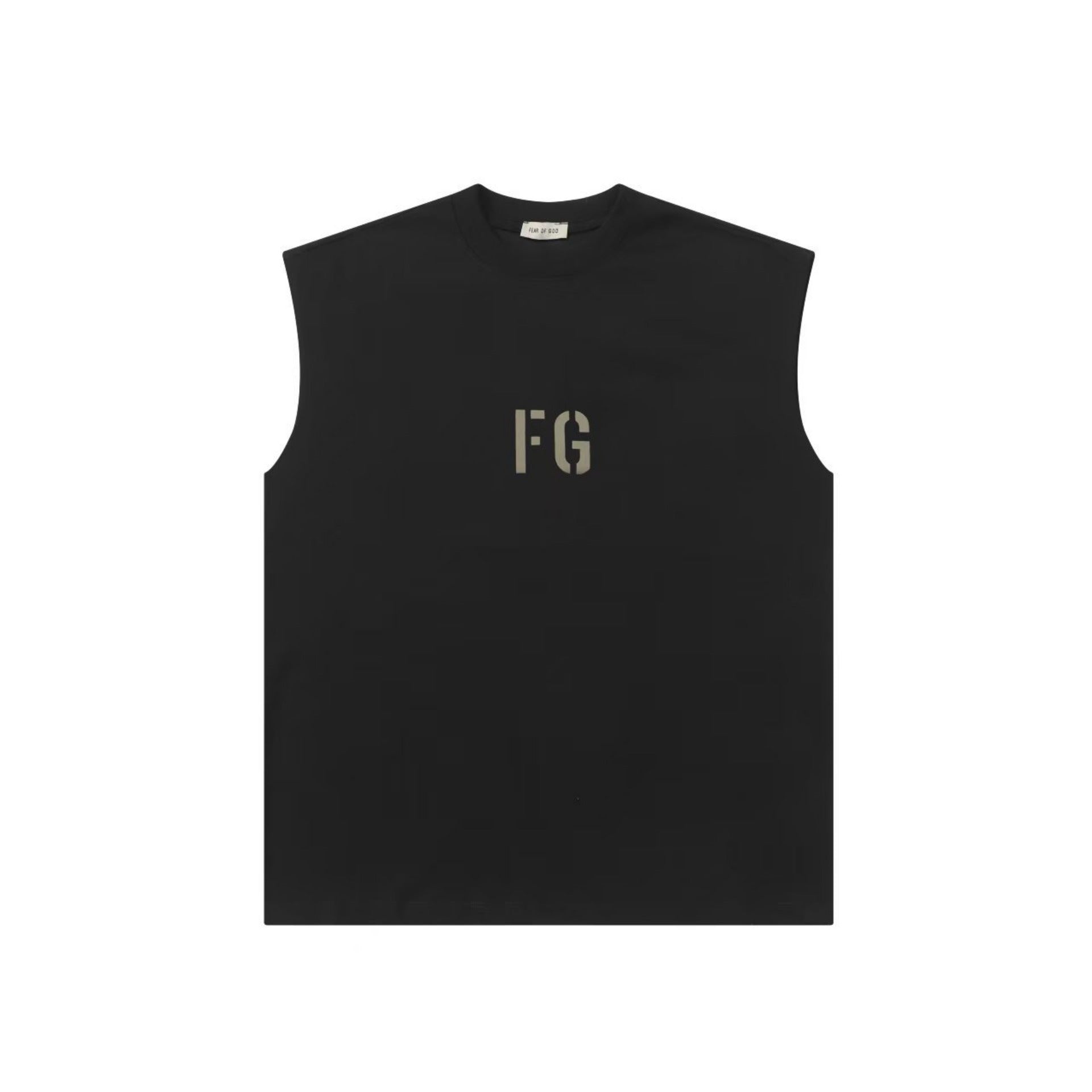 Fog Essentials tank spring summer FG letter crew neck casual vest