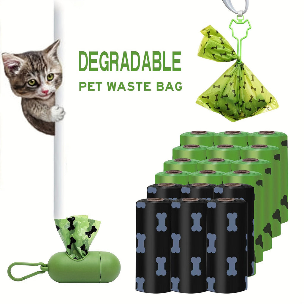 Eco-Friendly Biodegradable Dog Poop Bags & Dispenser