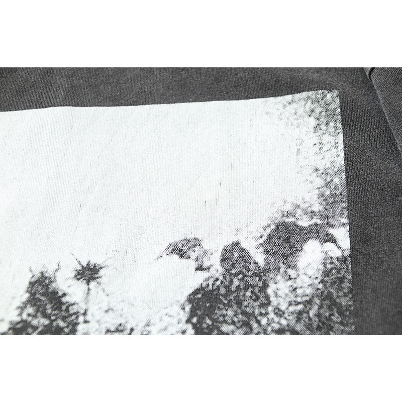 Fog Essentials T Shirts Spring and Summer FOG Washing Water Old Crew Neck Short Sleeves