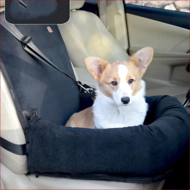 Pet Car Seat – For Small & Medium Dogs, Washable Design