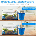Multifunctional Electric Aquarium Vacuum Cleaner Length Adjustable