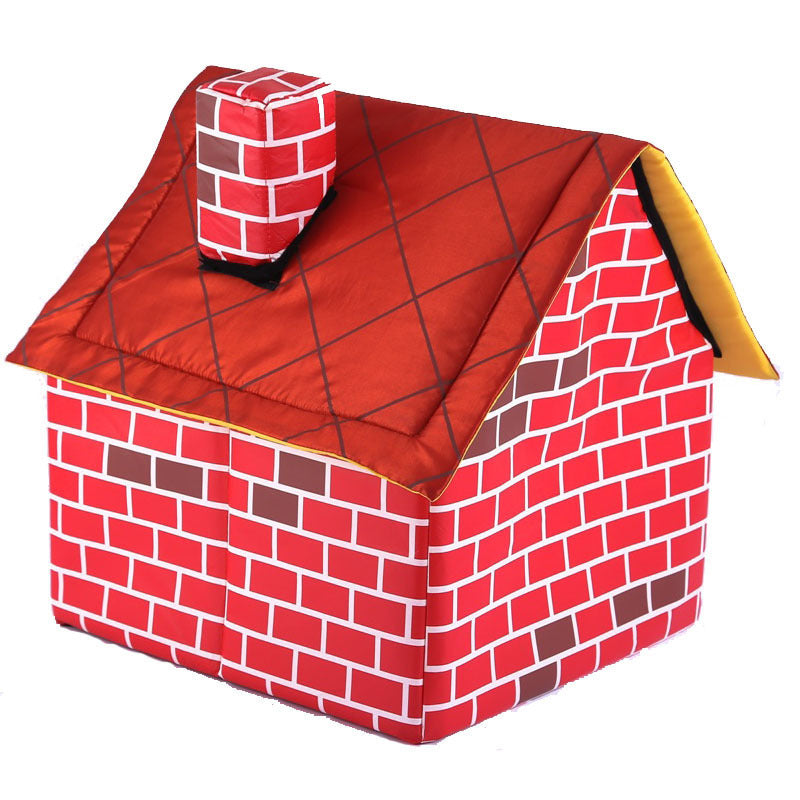 Chimney Villa Pet House – Cozy Indoor Home for Pets