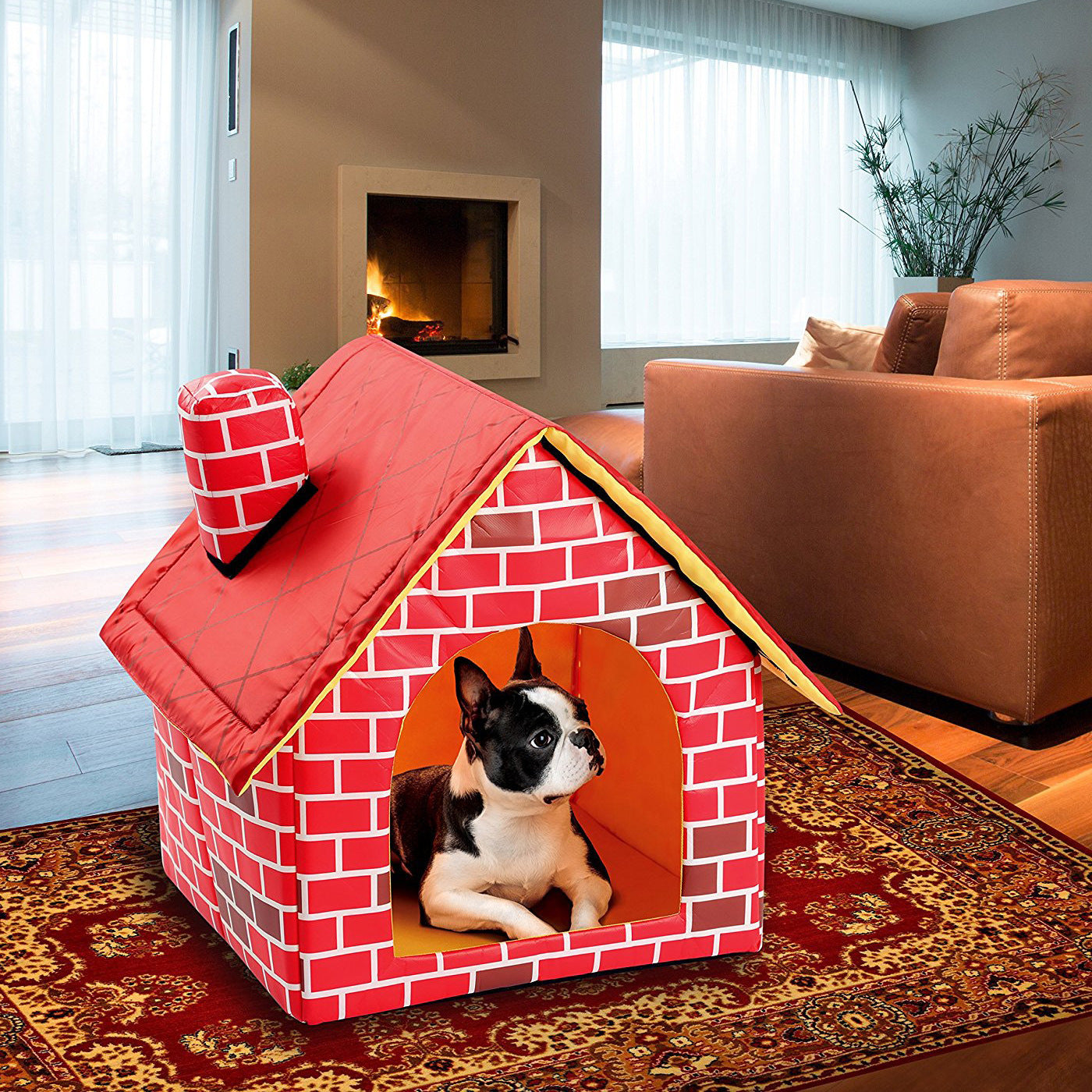 Chimney Villa Pet House – Cozy Indoor Home for Pets