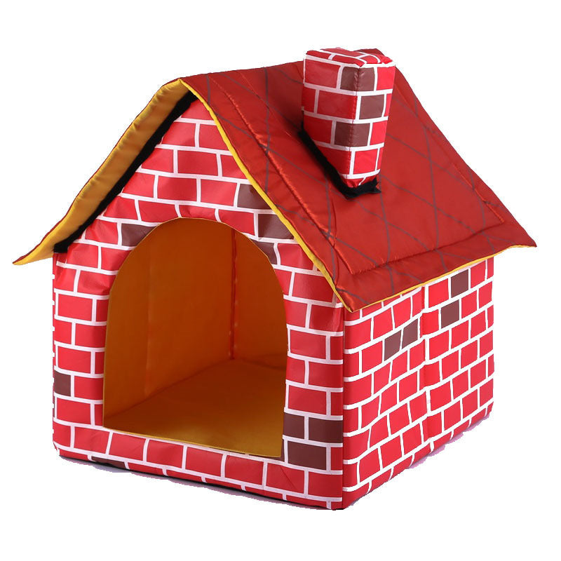 Chimney Villa Pet House – Cozy Indoor Home for Pets