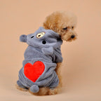 Pet Hoodie for Dogs and Cats - Cozy Bear Coral Fleece