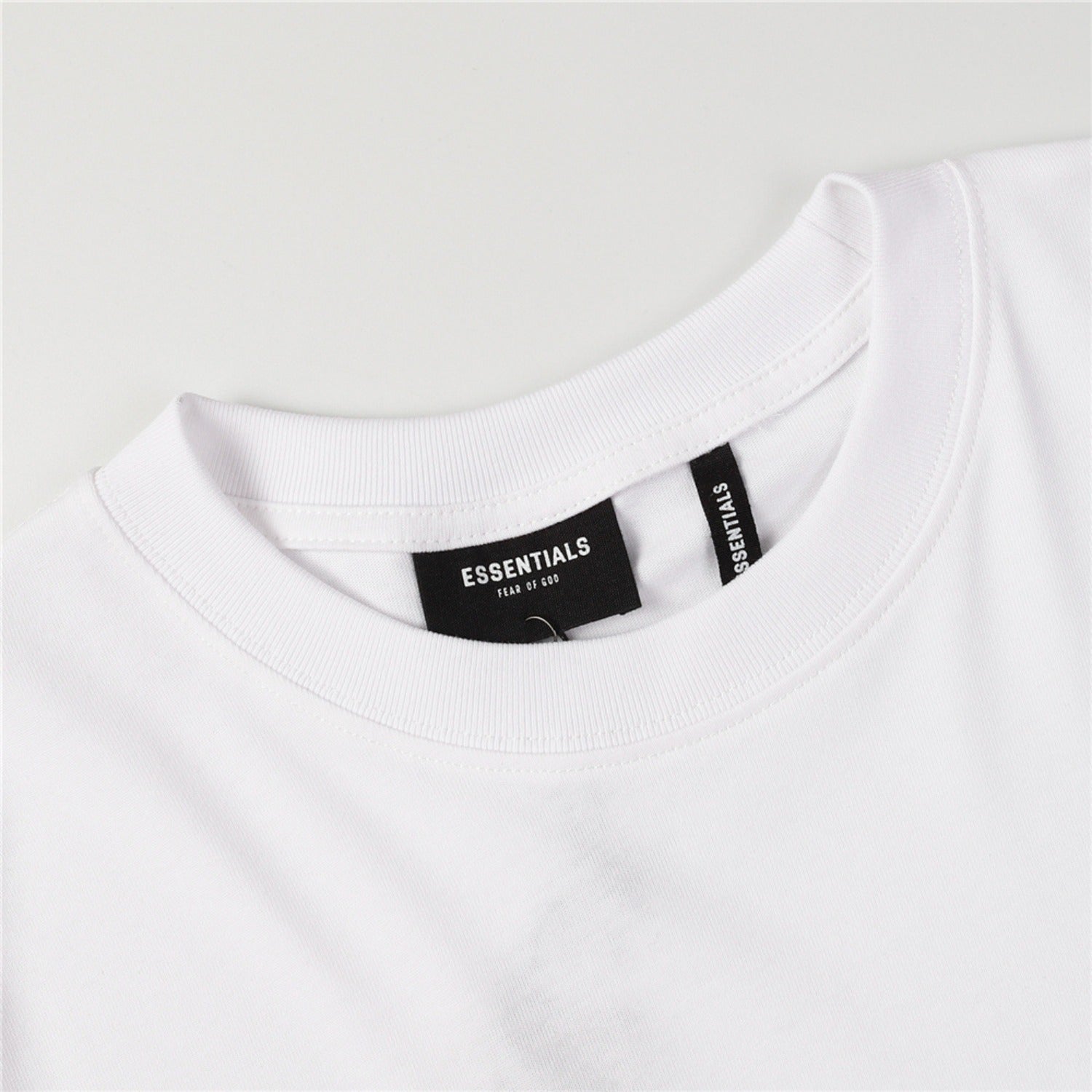 Fog Essentials T Shirts Spring/Summer FOG Reflective Letter Crew Neck Short Sleeves