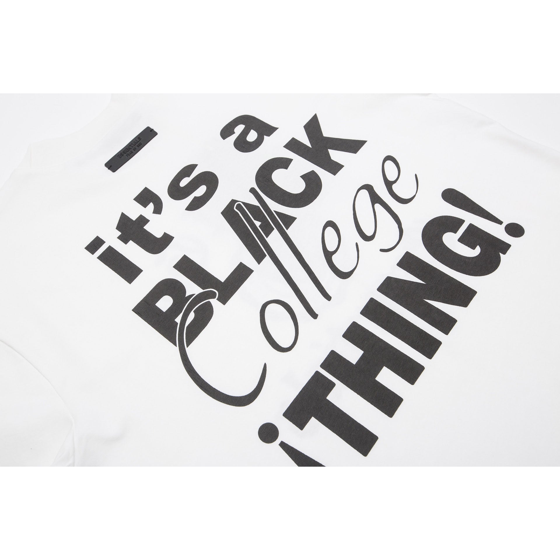 Fog Essentials T Shirts Spring/Summer FOG Letter Print Crew Neck Short Sleeves