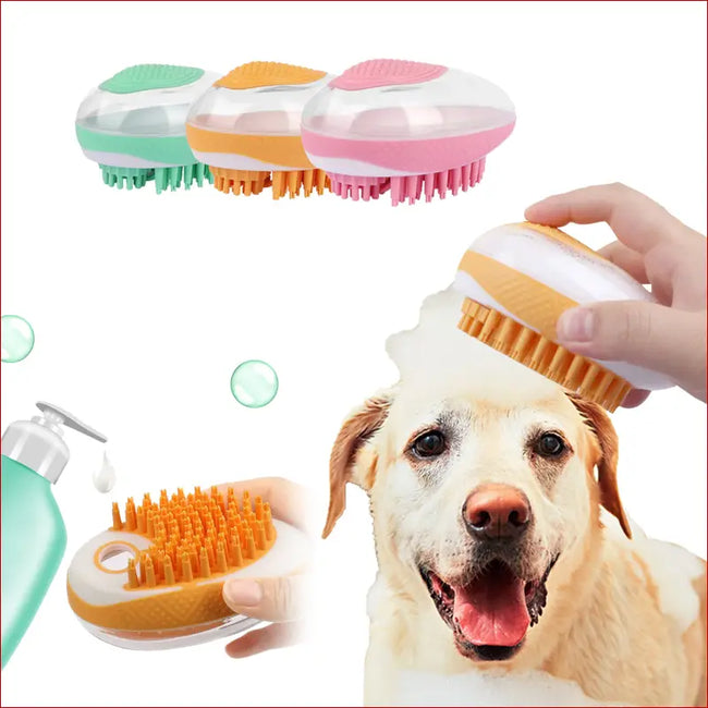 2-in-1 Pet Bath Brush – Grooming & Massage Comb Tool Hover Image