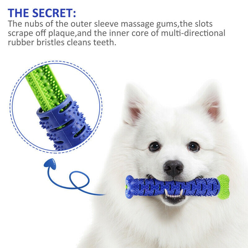 Dog Toothbrush Chew Toy – Silicone Stick for Clean Teeth