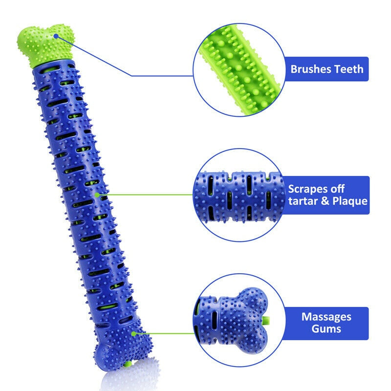 Dog Toothbrush Chew Toy – Silicone Stick for Clean Teeth