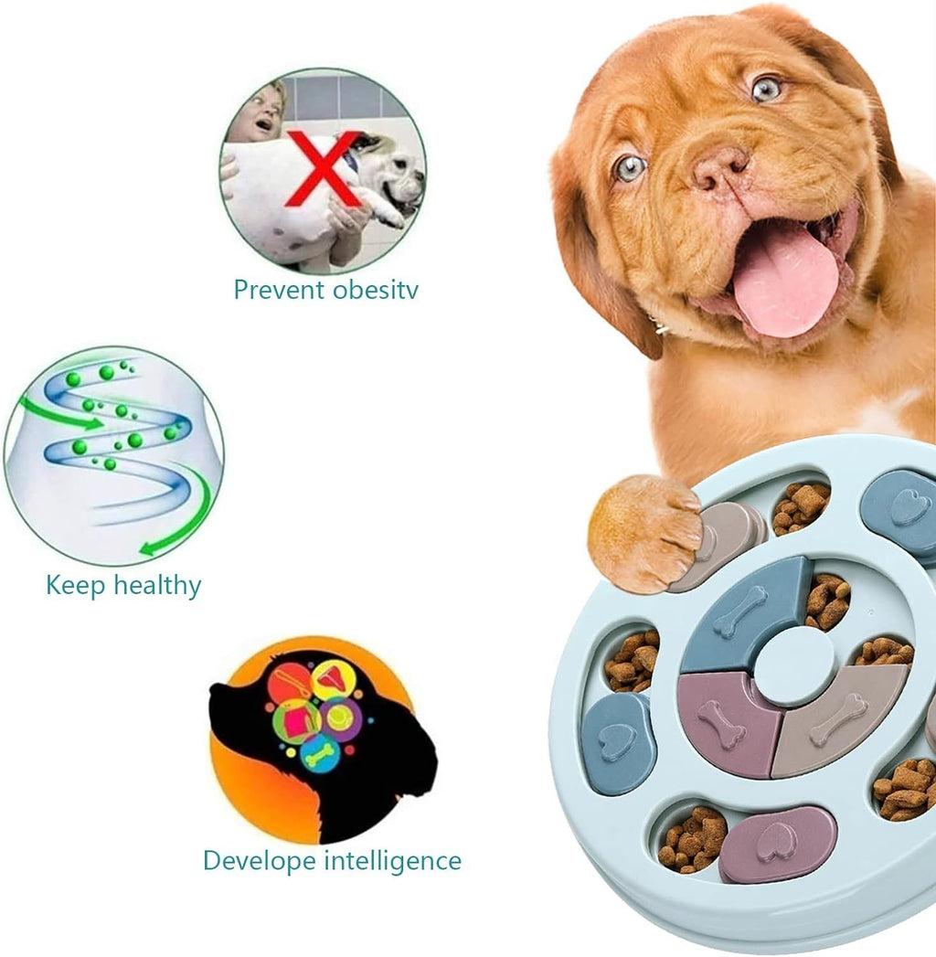 Dog Enrichment Puzzle Feeder Toy for Treats & IQ Training