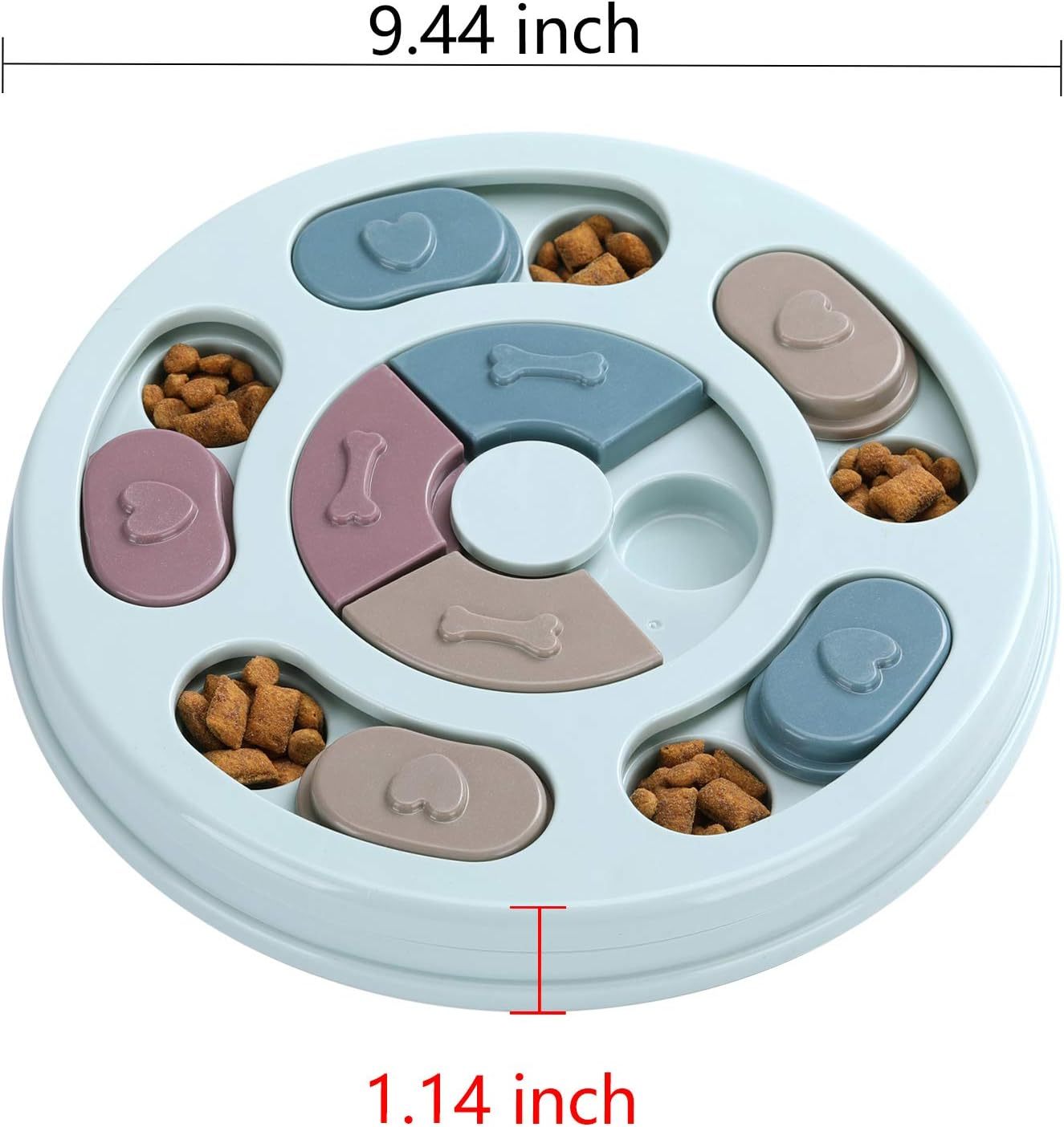 Dog Enrichment Puzzle Feeder Toy for Treats & IQ Training