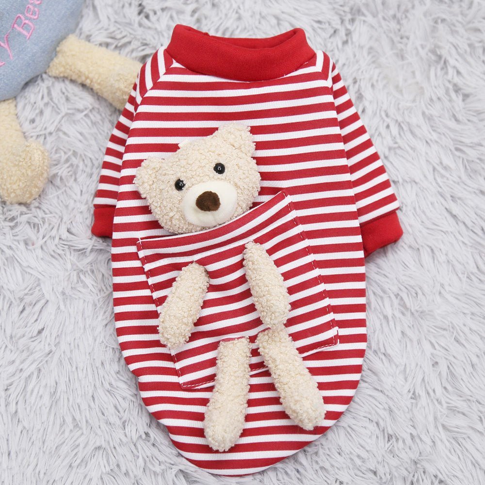 Pet Sweater for Small Dogs and Cats - Cute Spring Teddy Bear