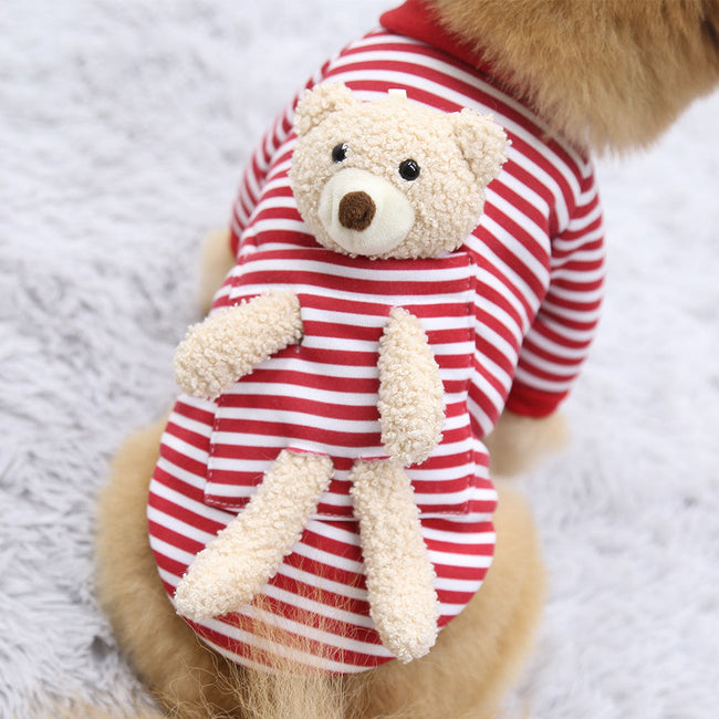 Pet Sweater for Small Dogs and Cats - Cute Spring Teddy Bear Main Image