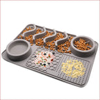 Dog Silicone Licking Pad & Slow Feeder Bowl — Multifunctional Pet Feeding
