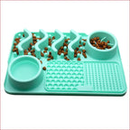 Dog Silicone Licking Pad & Slow Feeder Bowl — Multifunctional Pet Feeding