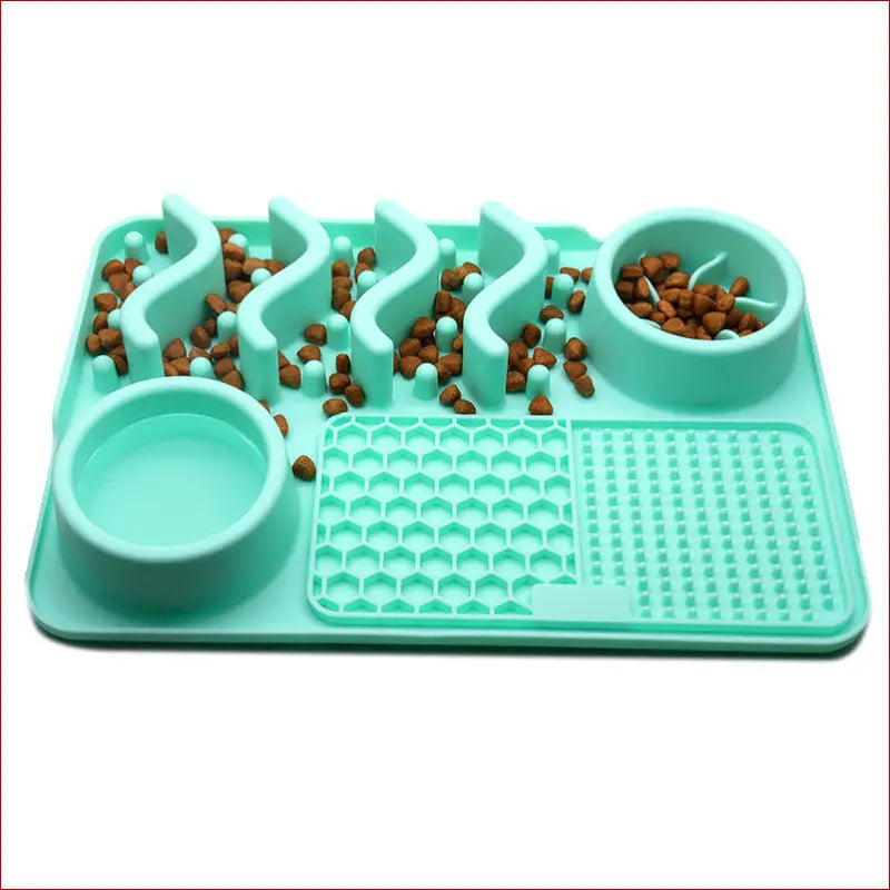 Dog Silicone Licking Pad & Slow Feeder Bowl — Multifunctional Pet Feeding