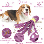 Plush Octopus Dog Snuffle Toy Chew Puzzle Enrichment Toy