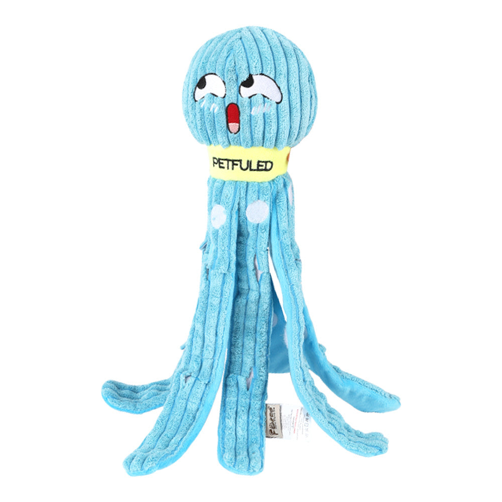Plush Octopus Dog Snuffle Toy Chew Puzzle Enrichment Toy