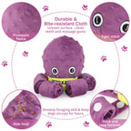 Plush Octopus Dog Snuffle Toy Chew Puzzle Enrichment Toy