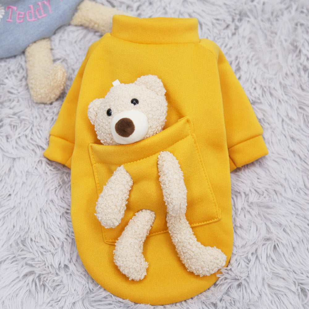 Pet Sweater for Small Dogs and Cats - Cute Spring Teddy Bear