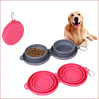 Double Collapsible Pet Bowls – Food & Water Feeding Solution