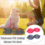 Double Collapsible Pet Bowls – Food & Water Feeding Solution